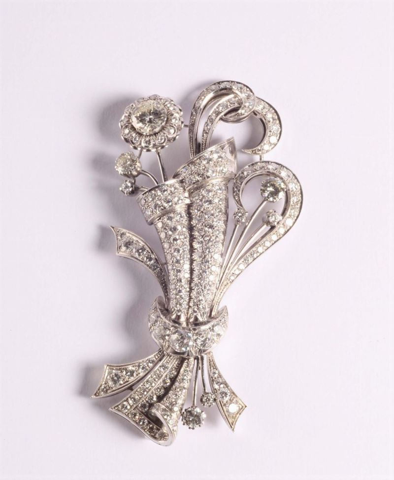 Spilla anni '40  - Auction Silvers, Ancient and Contemporary Jewels - Cambi Casa d'Aste