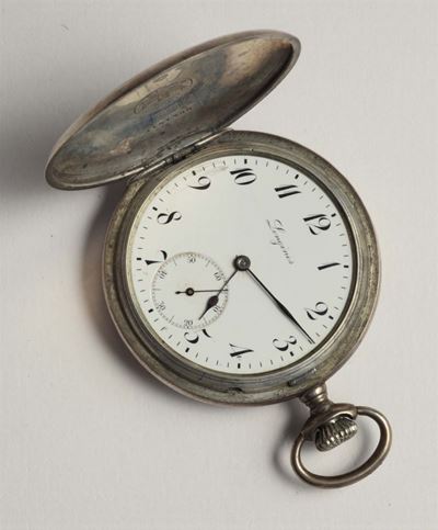 Orologio da Trasca in Argento Longines