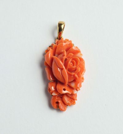 Pendente in Corallo Rosso