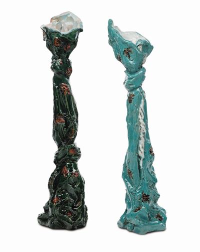 Leoncillo (1915-1968)due Candelieri