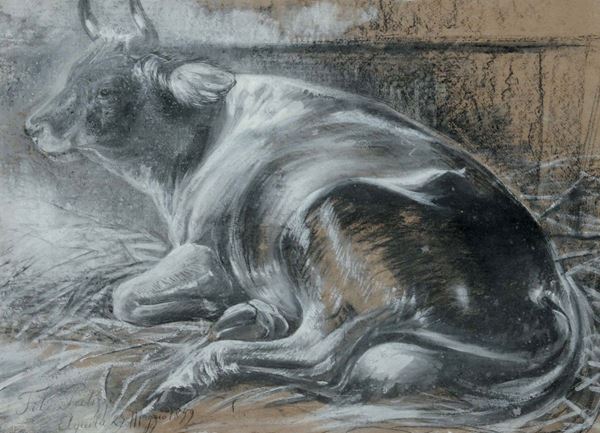 Filippo Palizzi (1818-1899) Mucca, 1859