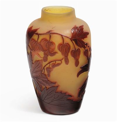 Emile Gallé (1846-1904) - Nancypiccolo Vaso in Vetro Incolore