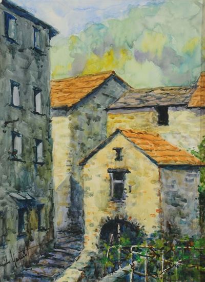 Guido Hanset (1910-1992)scorcio di Paese