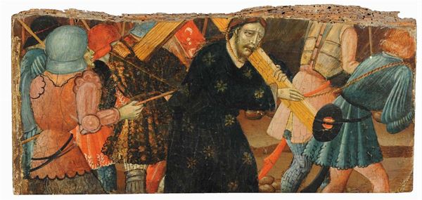 Frammento di dipinto su tavola, Siena XV secolo