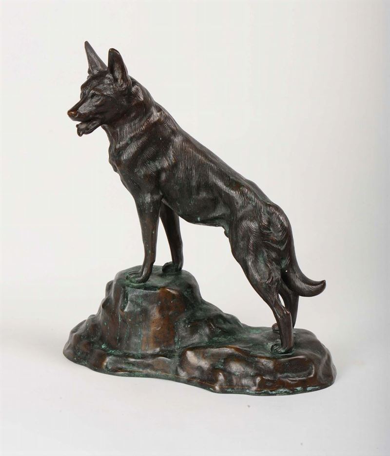 Cane in bronzo, inizi XX secolo  - Asta Antiquariato e Dipinti Antichi - Cambi Casa d'Aste