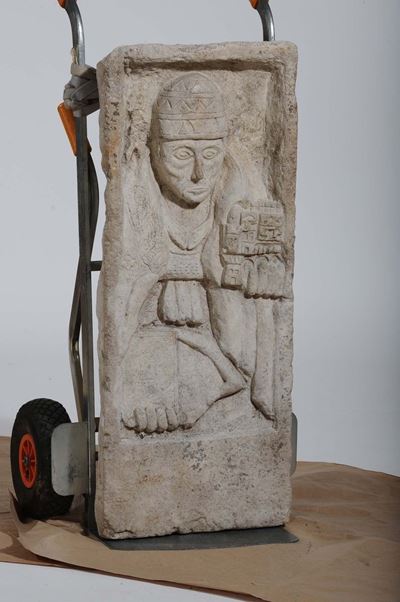 Grande Basorilievo in Marmo di Gusto Bizantno