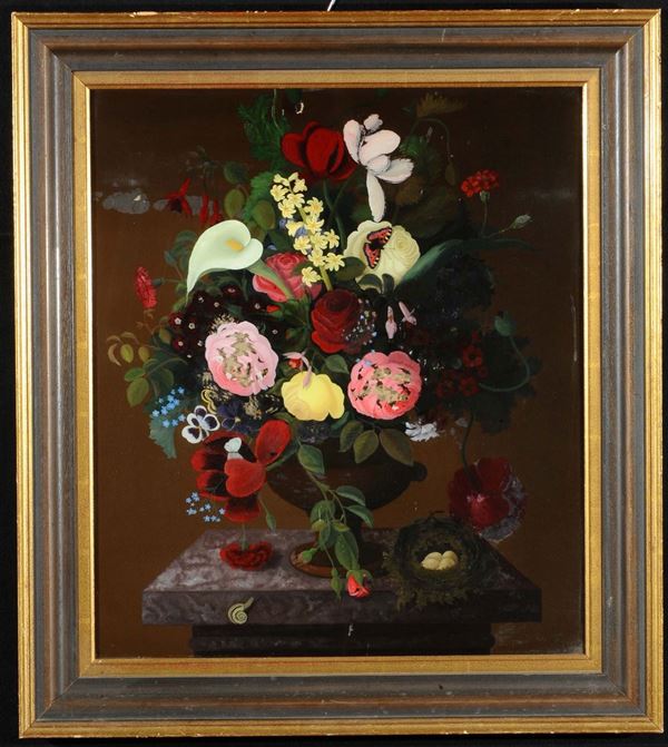 Anonimo del XIX secolo Vaso di fiori