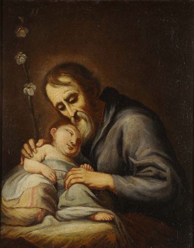 Anonimo del XIX Secolosan Felice con Bambino