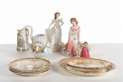 Lotto Misto di Oggetti in Ceramica