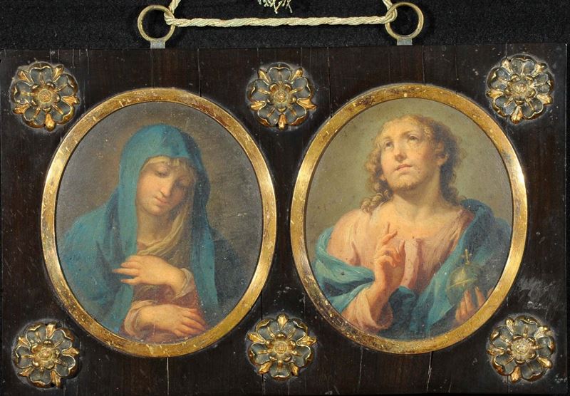 Scuola del XVIII secolo Ritratti di Santi  - Auction OnLine Auction 01-2012 - Cambi Casa d'Aste