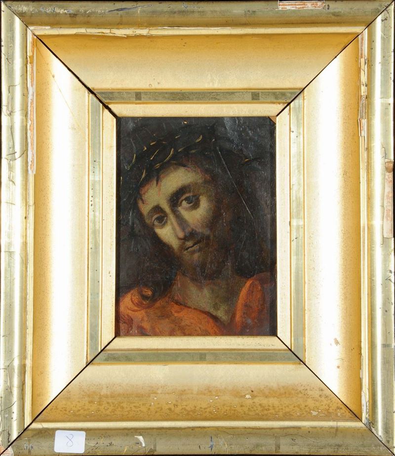 Scuola del XIX secolo Cristo coronato di spine  - Auction OnLine Auction 01-2012 - Cambi Casa d'Aste