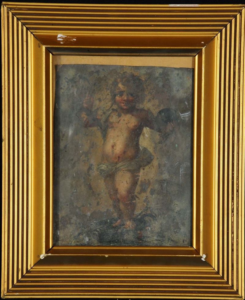 Scuola del XVIII secolo Gesù Bambino benedicente  - Asta Asta OnLine 01-2012 - Cambi Casa d'Aste