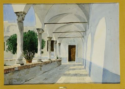Aldo Riso (1929-2008)chiostro, 1975