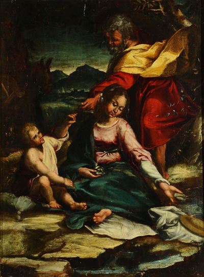 Federico Barocci (1526/35-1612), Copia Dariposo dalla Fuga D'egitto