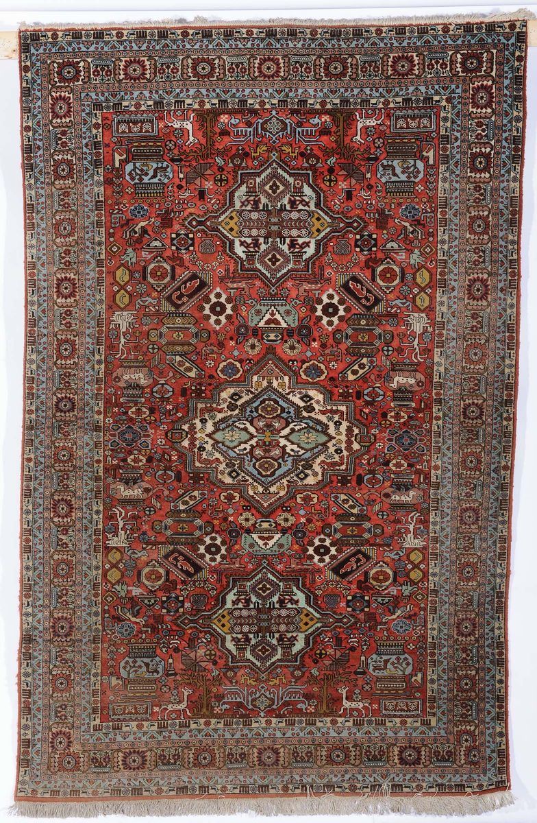 Tappeto persiano Ardebil, metà XX secolo  - Asta Antiquariato e Dipinti Antichi - Cambi Casa d'Aste