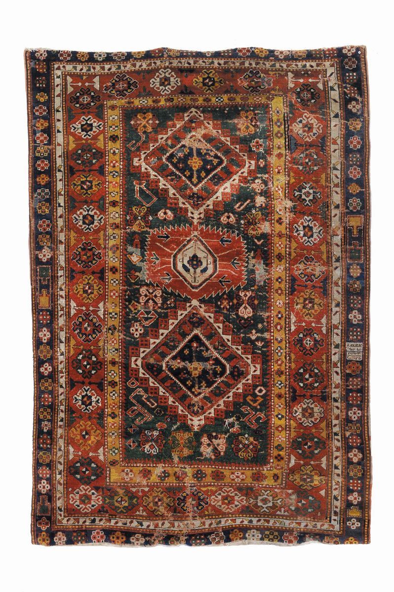 Tappeto caucasico, seconda metà XIX secolo  - Auction Ancient Carpets - Cambi Casa d'Aste