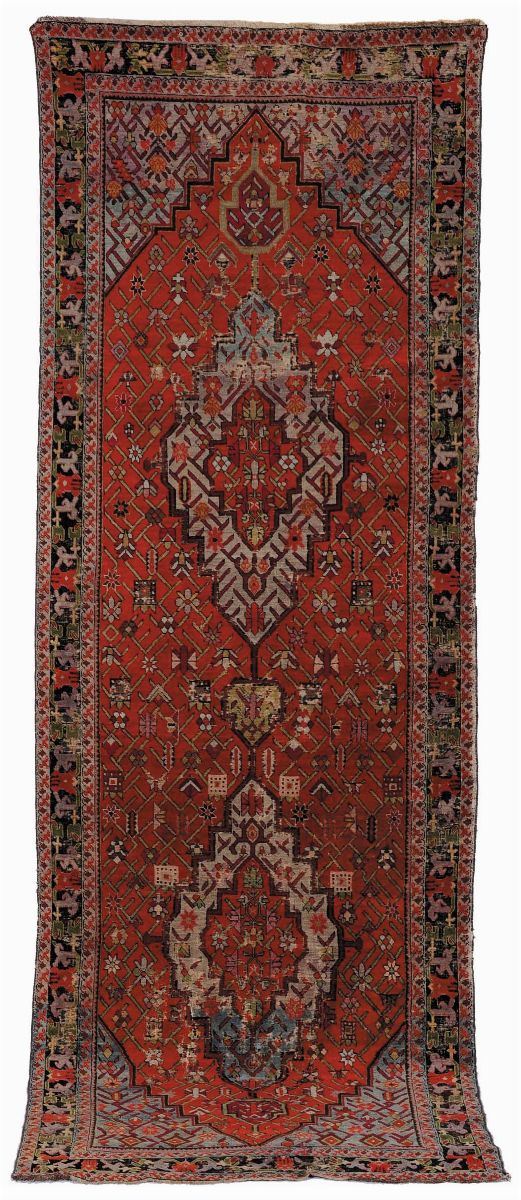 Passatoia caucasica Karabagh, ìfinew XIX secolo  - Auction Ancient Carpets - Cambi Casa d'Aste