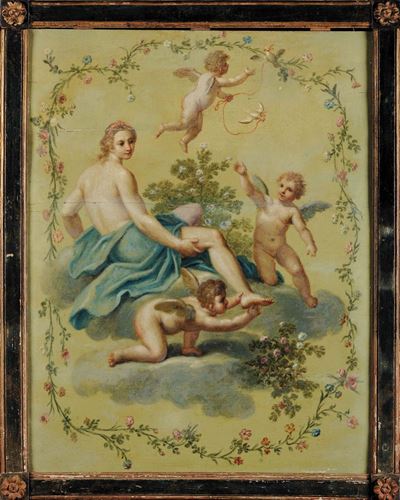 Scuola Neoclassicascene con Amorini