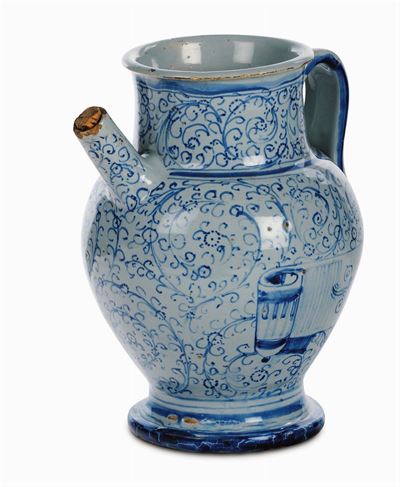 Boccale in Maiolica, Genova Fine XVI Secolo