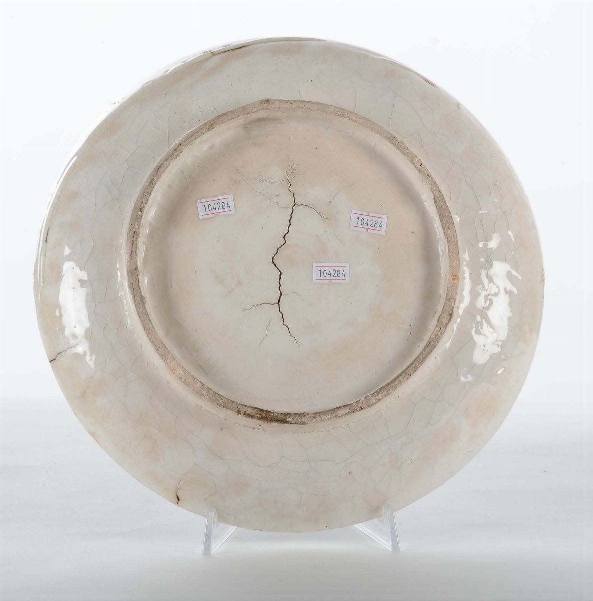 Piatto in Maiolica, Persia XIX Secolo