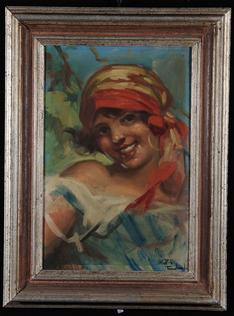 Mattia Traverso (1885-1956) Ritratto  - Auction OnLine Auction 02-2012 - Cambi Casa d'Aste