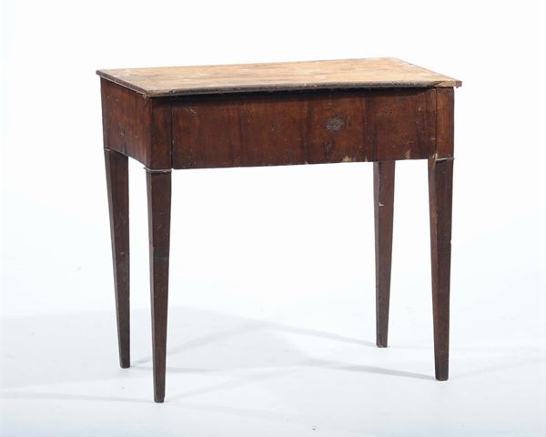 Tavolino Direttorio interamente lastronato, XIX secolo