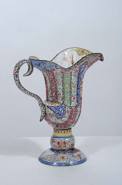 Brocca in Metallo Smaltato, XIX Secolo
