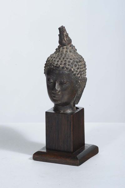 Testa di Buddha in Bronzo, Indonesia