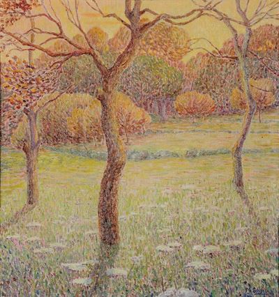 Mimina Ghersi (1889-1971)paesaggio Campestre