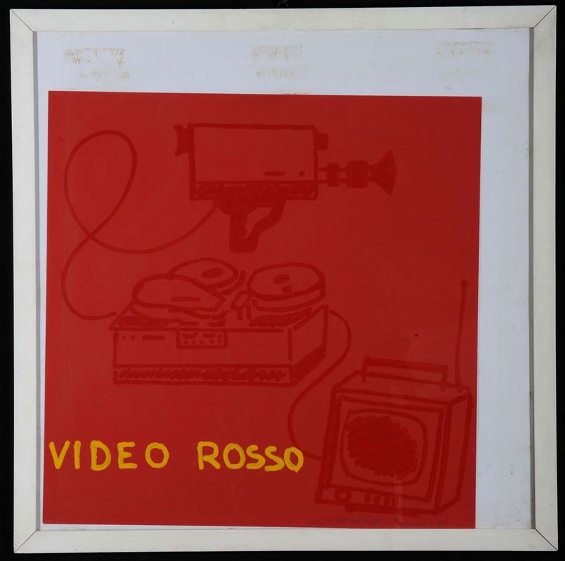 Aldo Mondino (1938-2005) Video rosso  - Auction OnLine Auction 02-2012 - Cambi Casa d'Aste