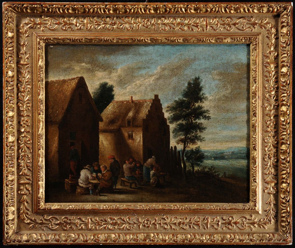 Scuola Fiamminga del XVIII Secolopaesaggio con Figure
