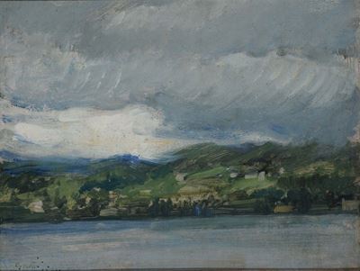 Vittore Zanetti (1864-1946)veduta del Lago