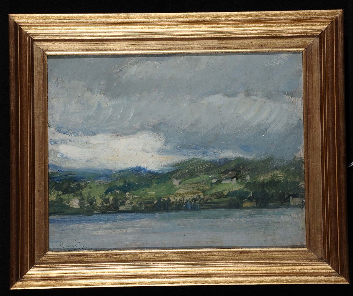 Vittore Zanetti (1864-1946)veduta del Lago