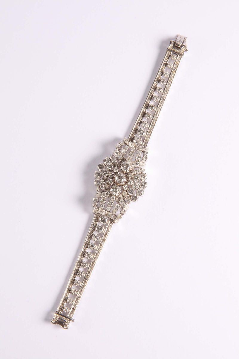 Bracciale con diamanti anni '50  - Auction Silvers, Ancient and Contemporary Jewels - Cambi Casa d'Aste