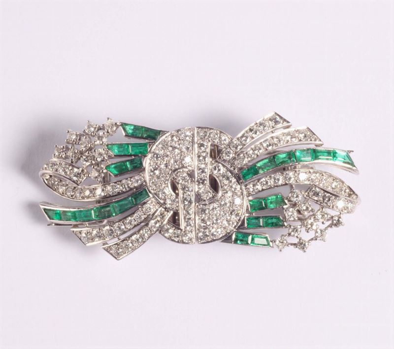 Spilla douette art Deco  - Auction Silvers, Ancient and Contemporary Jewels - Cambi Casa d'Aste