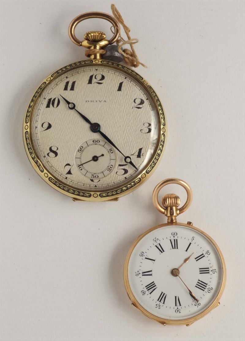 Lotto composto da due orologi Driva e Dubois Geneve  - Asta Argenti e Gioielli Antichi e Contemporanei - Cambi Casa d'Aste