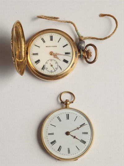 O Composto da Due Orologi da Tasca Cilindre Muit Rubis e Baltic Watch
