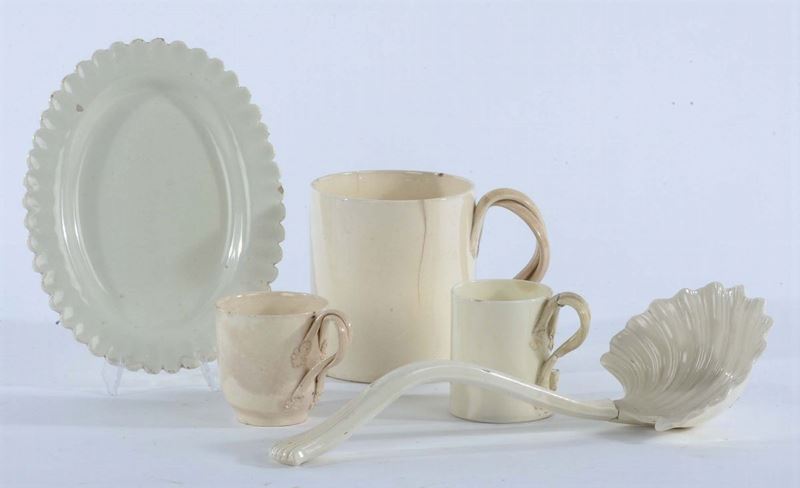 Parte di servizio in terraglia bianca  - Asta Antiquariato e Dipinti Antichi - Cambi Casa d'Aste