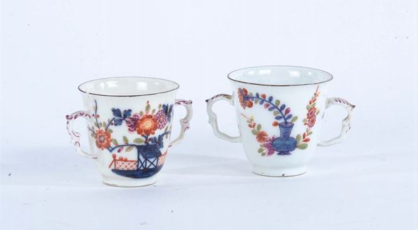 Due tazzine in porcellana di Meissen
