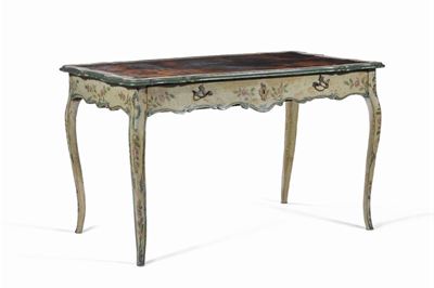 Scrivania Luigi XV Laccata, Genova XVIII Secolo