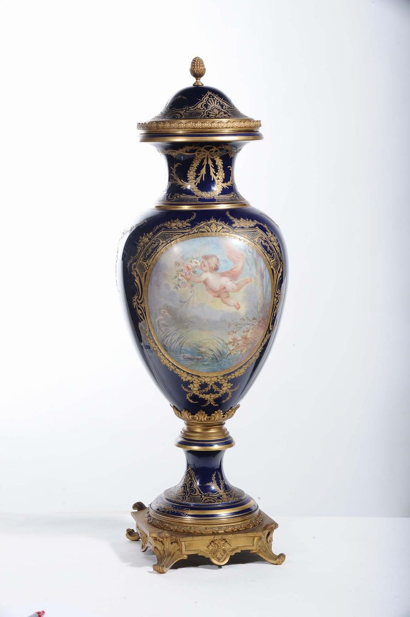 Vaso in Porcellana di Sevres, XIX Secolo