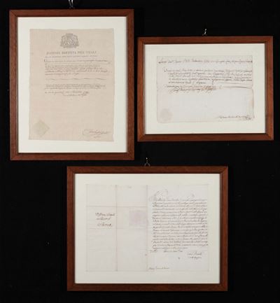 Due Dispense Sacre e una Licenza di Matrimonio, XVIII Secolo