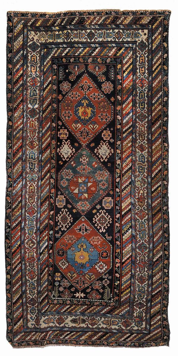 Tappeto caucasico Gandje,  XIX secolo  - Auction Ancient Carpets - Cambi Casa d'Aste