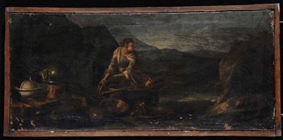 Giorgio Bonola (1657-1700), Attribuito Acontadina al Fiume