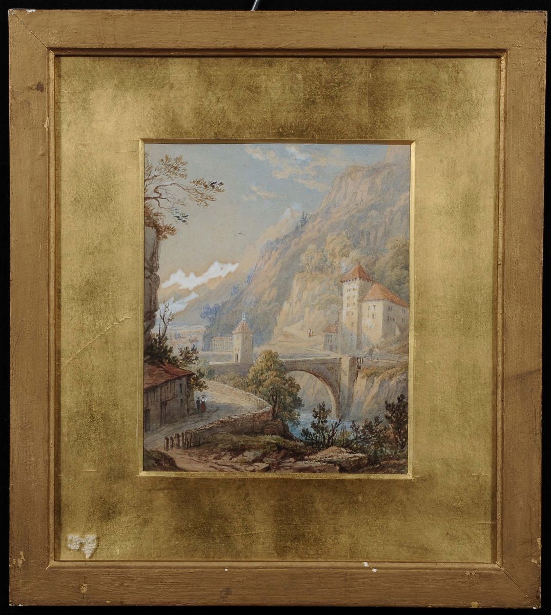 Anonimo Inglese della Fine del XIX Secolopaesaggio Campestre
