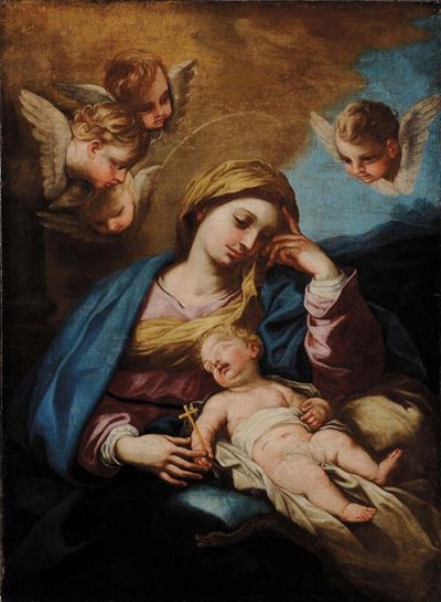 Scuola del XVIII Secolomadonna Bambino e Putti