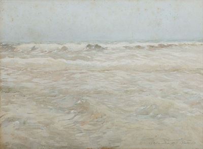 Alberto Beniscelli (1870-1952)marina, 1916