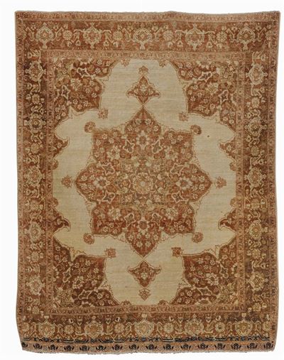 Tappeto Persiano Tabriz Hajajili, Fine XIX Inizio XX Secolo