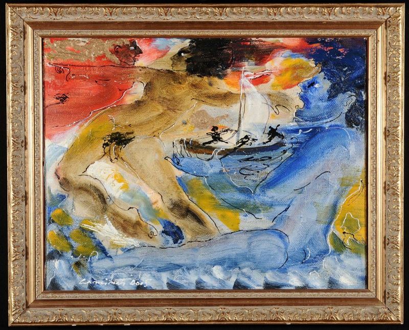 Aurelio Caminati (1924) Verso la salvezza, 2005  - Auction Antiques and Old Masters - Cambi Casa d'Aste