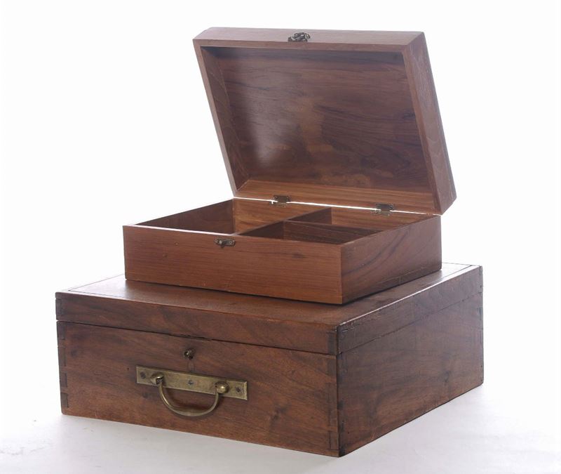 Due scatole in legno  - Asta Antiquariato e Dipinti Antichi - Cambi Casa d'Aste